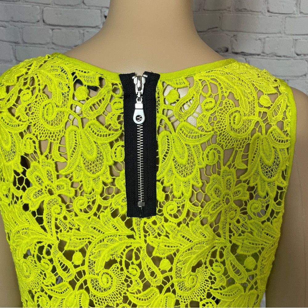 Other Karen Kane Yellow Green Cotton Sleeveless Crochet Top Size Size L / US 10 / IT 46 - 9 Thumbnail