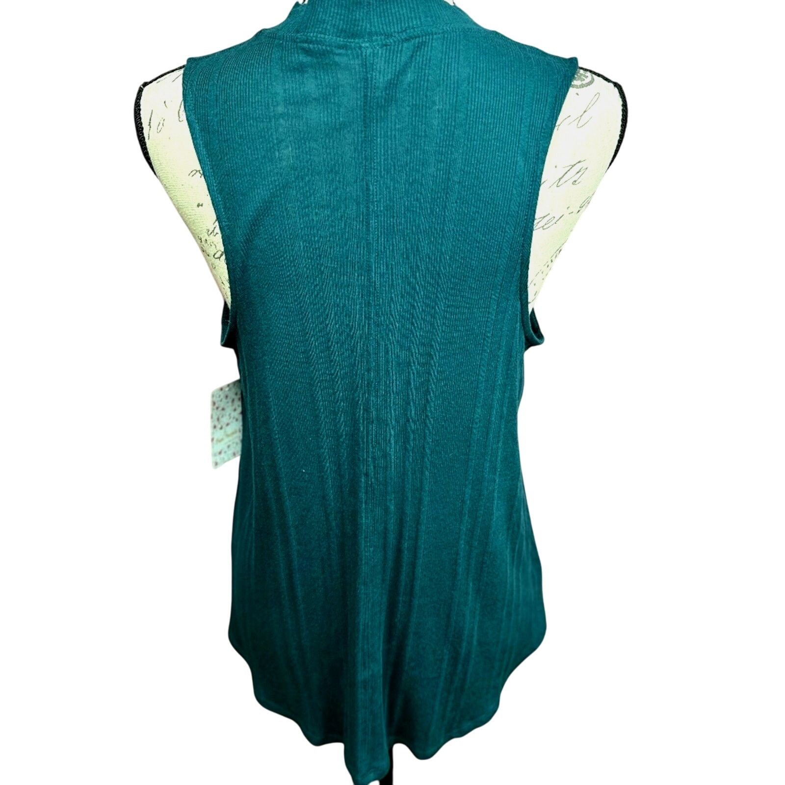 Free People Free People Womens Faye Ribbed Tank Top Turquoise size S Size S / US 4 / IT 40 - 9 Thumbnail