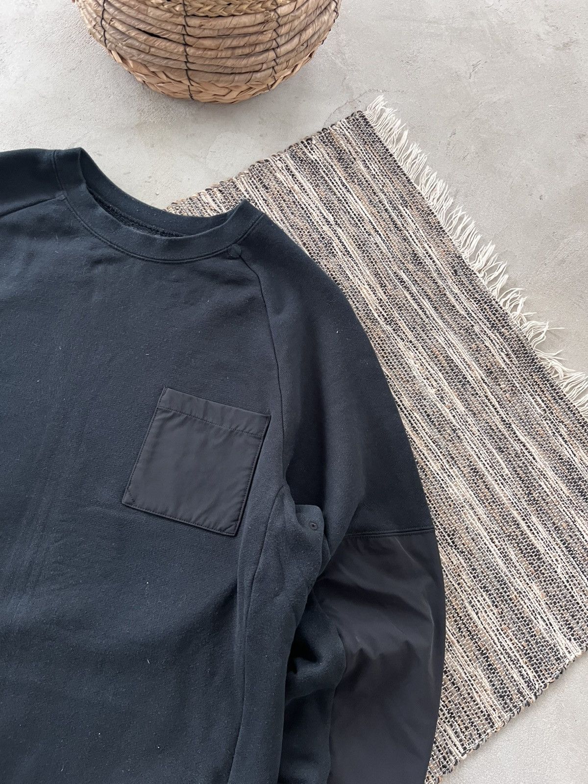 Nike Vintage Nike SB Black Nylon Blank sk8 Sweatshirt basic Size US XL / EU 56 / 4 - 5 Thumbnail