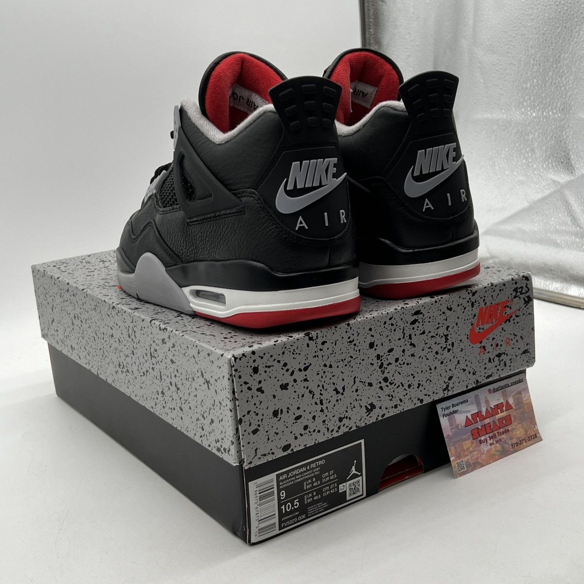 Jordan Brand Air Jordan 4 bred reimagined Size US 9 / EU 42 - 4 Thumbnail