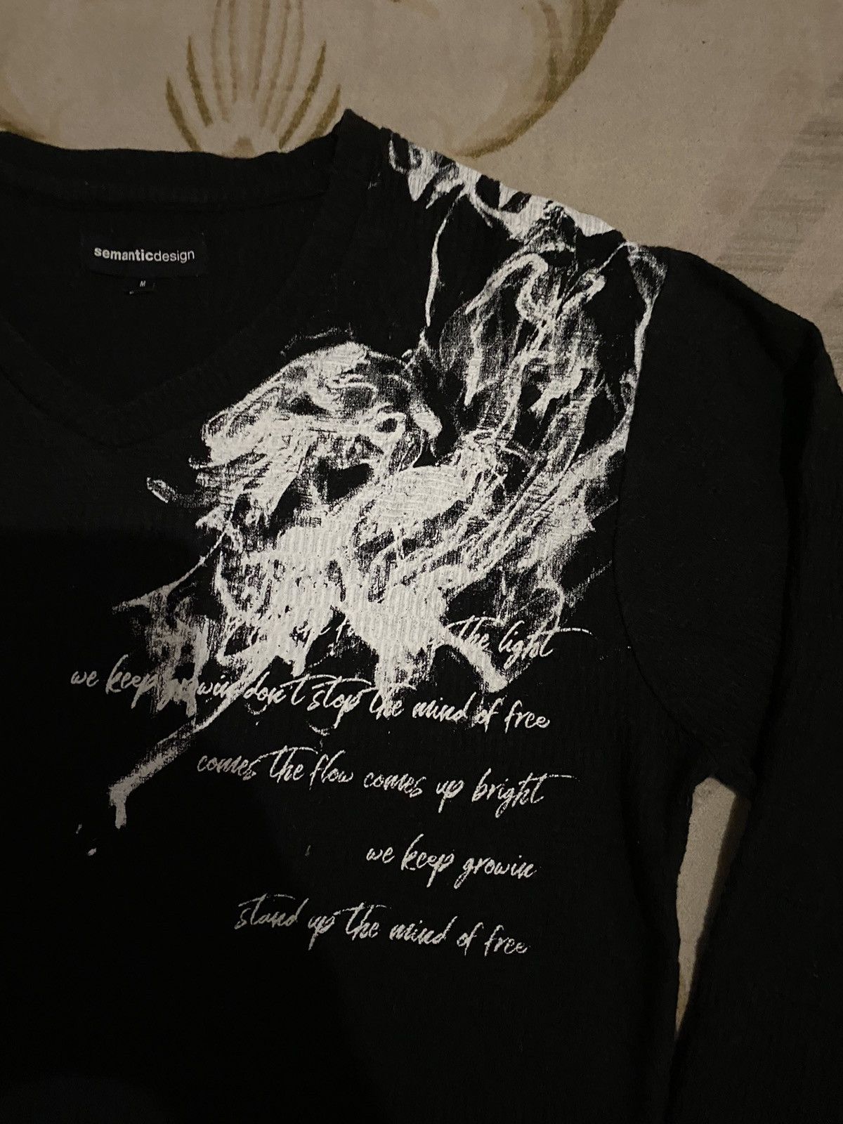 If Six Was Nine × semanticdesign Vintage Japanese Design Semantic Design Long Sleeve Tee Size US S / EU 44-46 / 1 - 2 Thumbnail