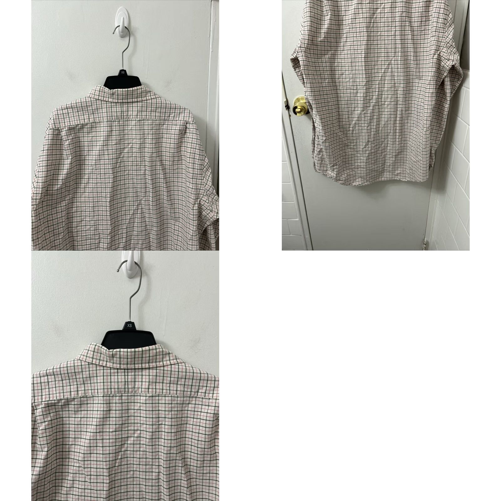 Polo Ralph Lauren VINTAGE Polo Ralph Lauren Shirt Mens XL Beige Pink Oxford Plaid Button Down L/S Size US XL / EU 56 / 4 - 8 Thumbnail
