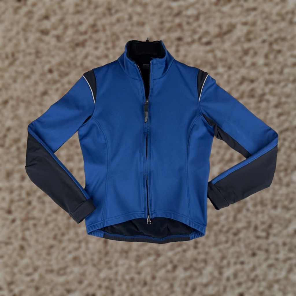 Vintage REI Womens Small Blue Black Full Zip Mock Neck Cycling Polyester Blend Sweatshirt Size S / US 4 / IT 40 - 1 Thumbnail