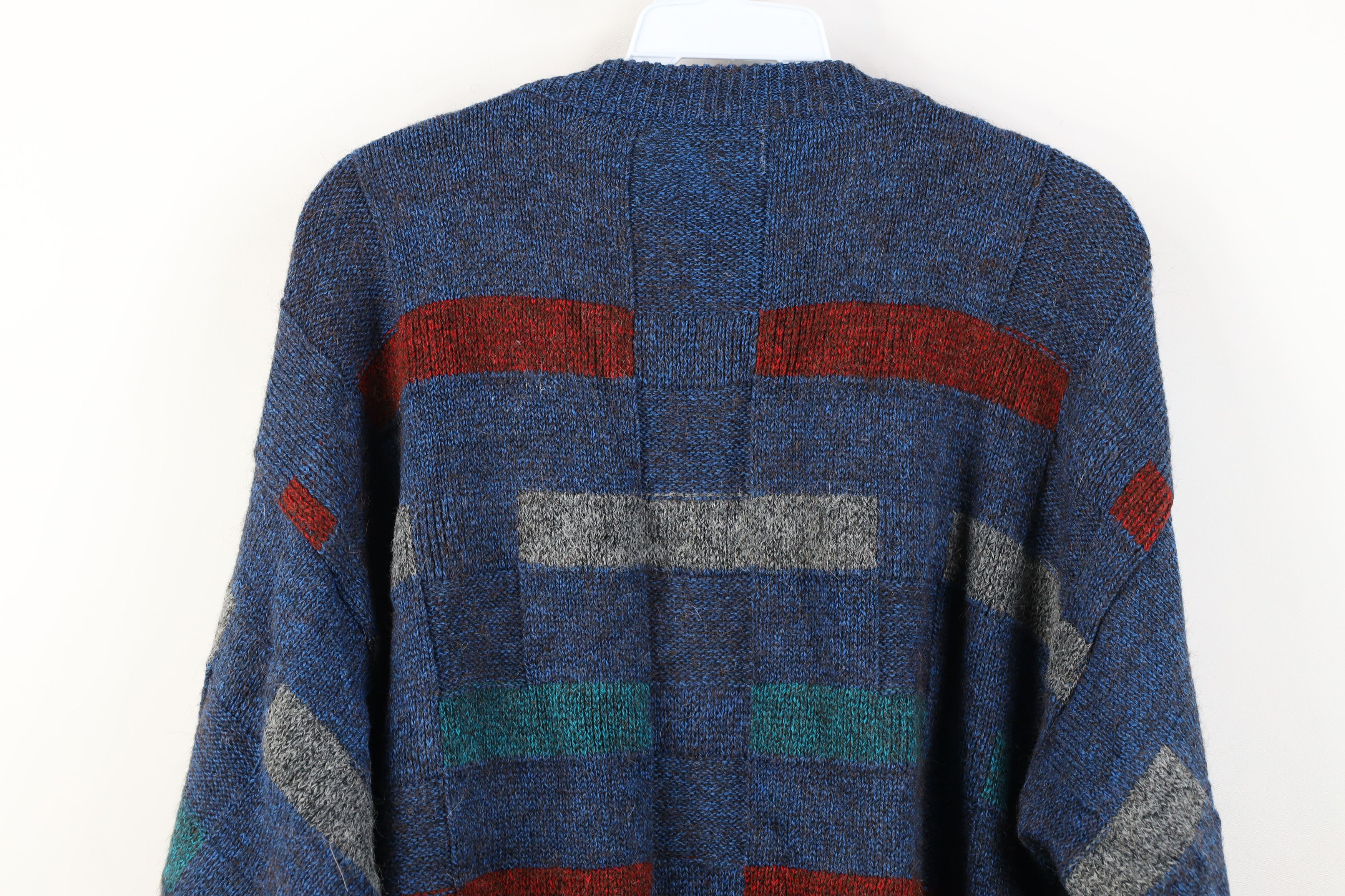 Vintage Vintage 90s Streetwear Wool Blend Knit Crewneck Sweater Size US M / EU 48-50 / 2 - 10 Thumbnail