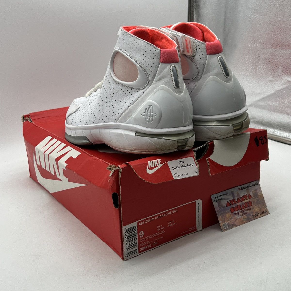Nike Zoom huarache 2k4 white hot lava Size US 9 / EU 42 - 4 Thumbnail