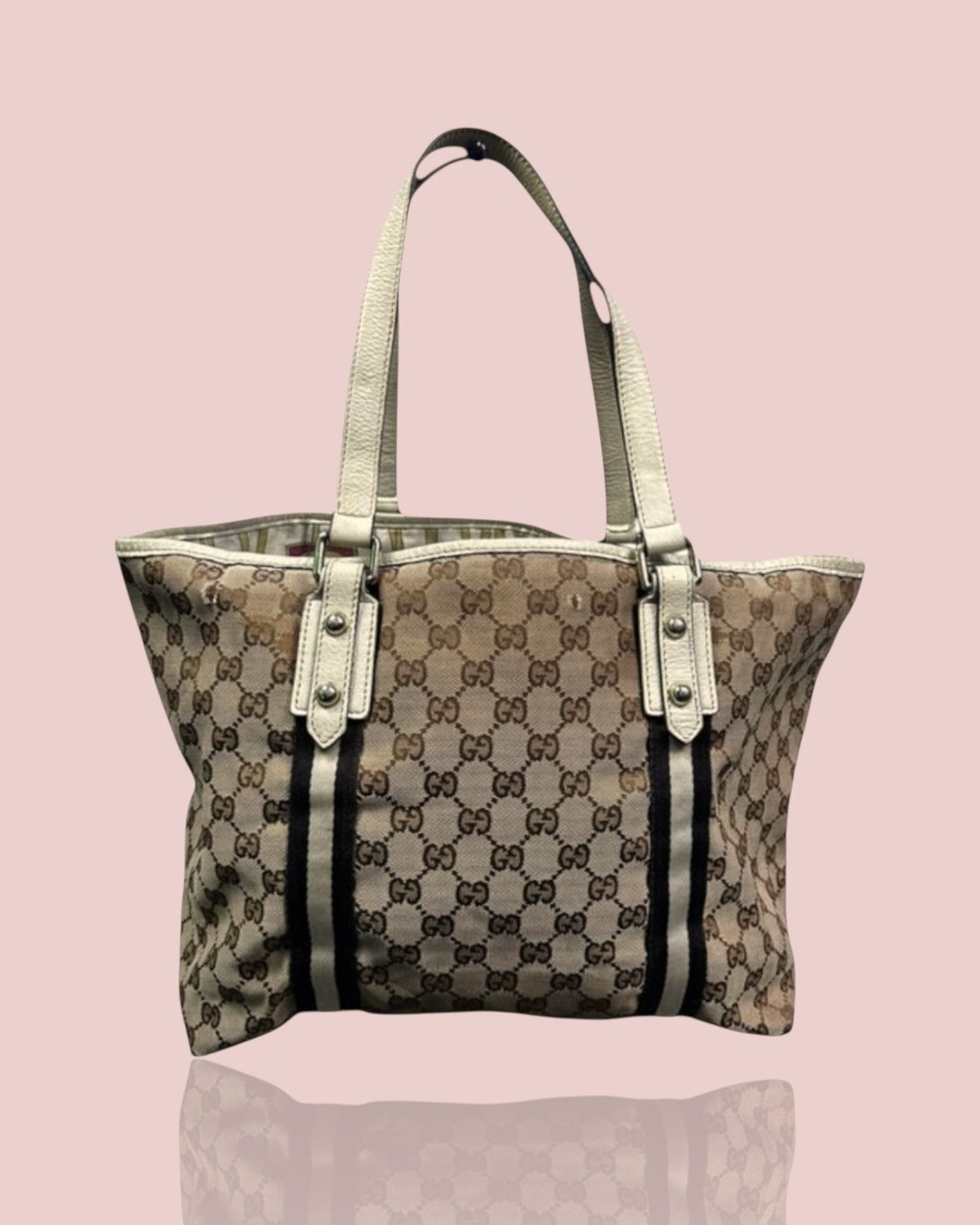 Gucci Gucci Bag Handtasche tot bag vintage y2k Size ONE SIZE - 2 Thumbnail