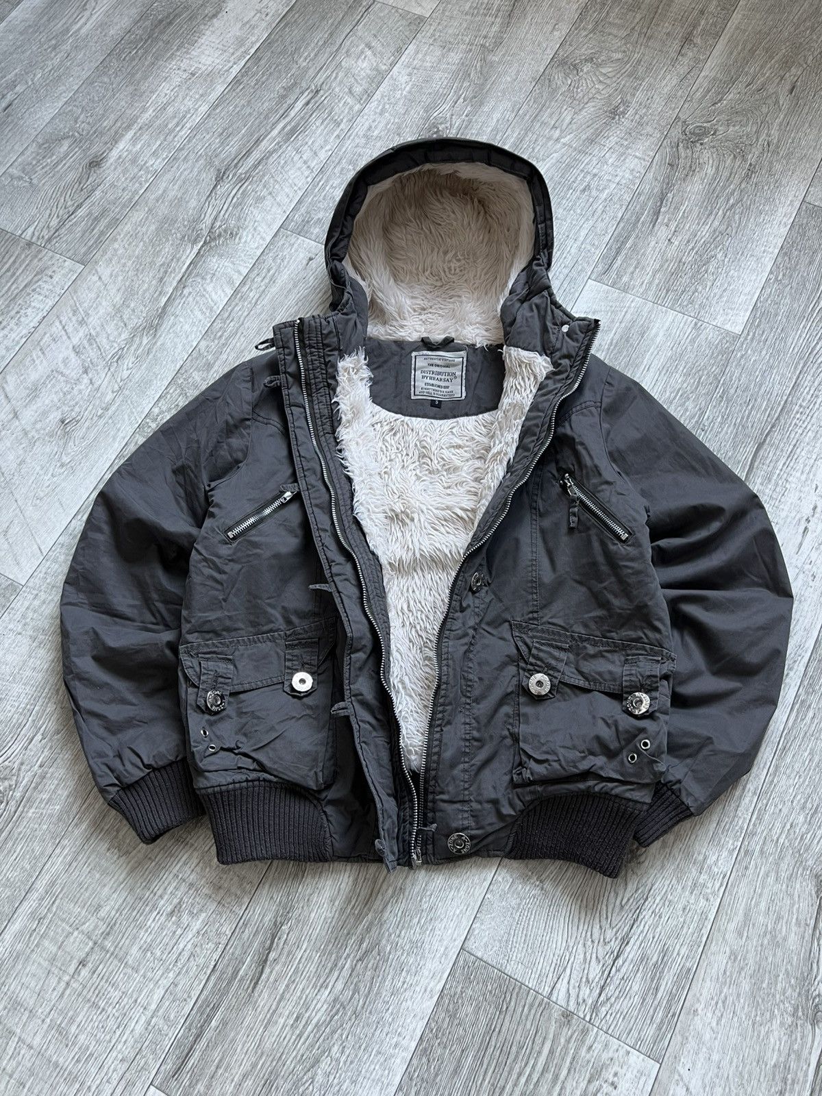 Hysteric Glamour Crazy Vintage Faux Fur Jacket Bomber Alaska Y2k If Six Was N Size S / US 4 / IT 40 - 5 Thumbnail