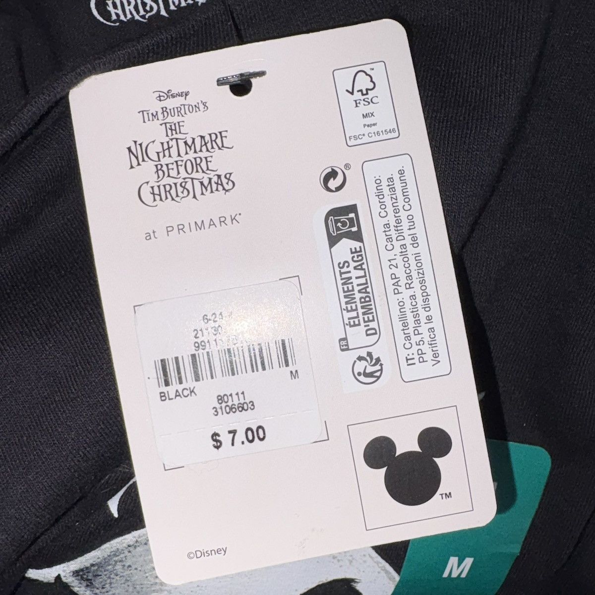 Primark Primark Black and White Nightmare Before Christmas T-Shirt Size M / US 6-8 / IT 42-44 - 6 Thumbnail