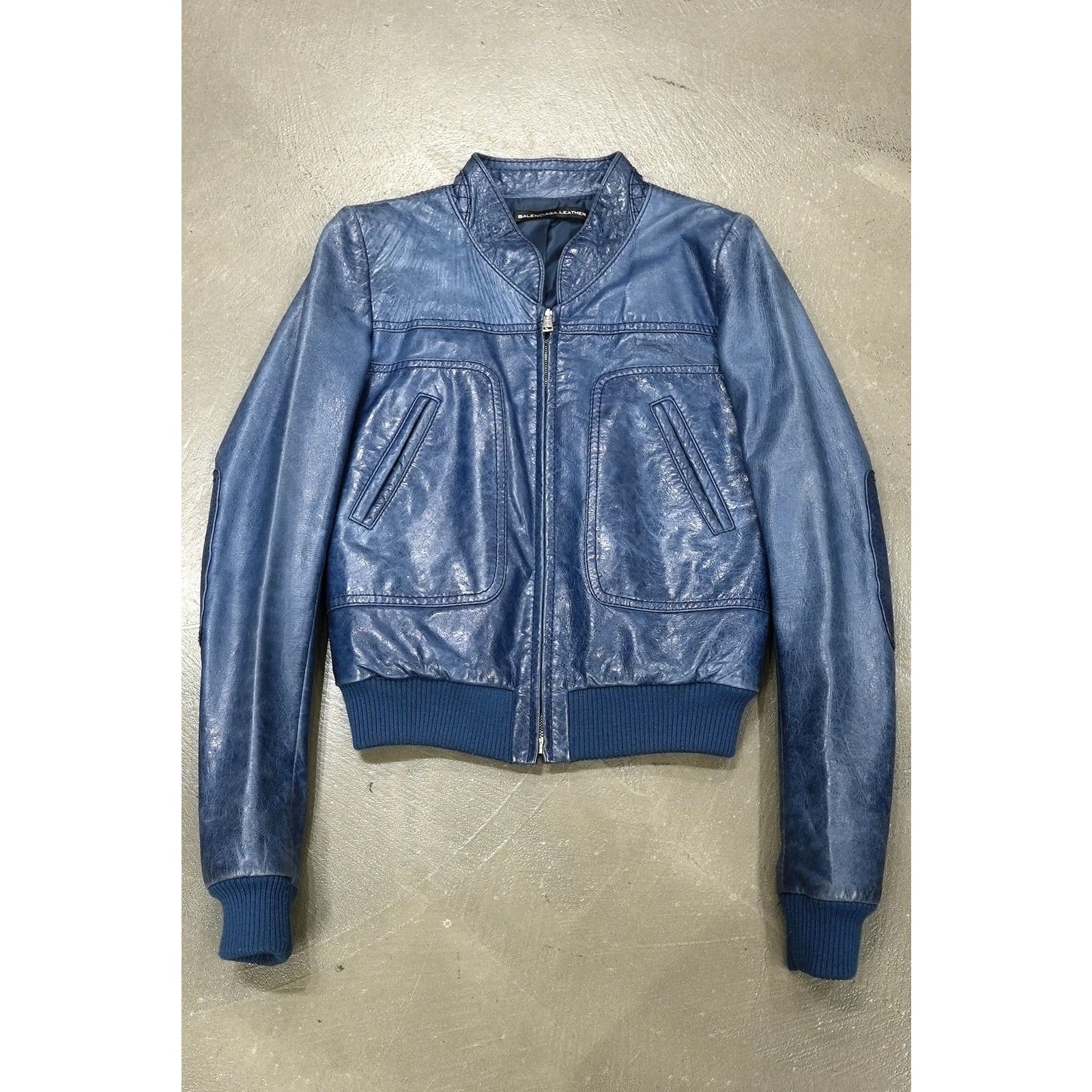 Balenciaga 2007 Balenciaga by Nicolas Ghesquiere leather bomber jacket Size S / US 4 / IT 40 - 1 Thumbnail