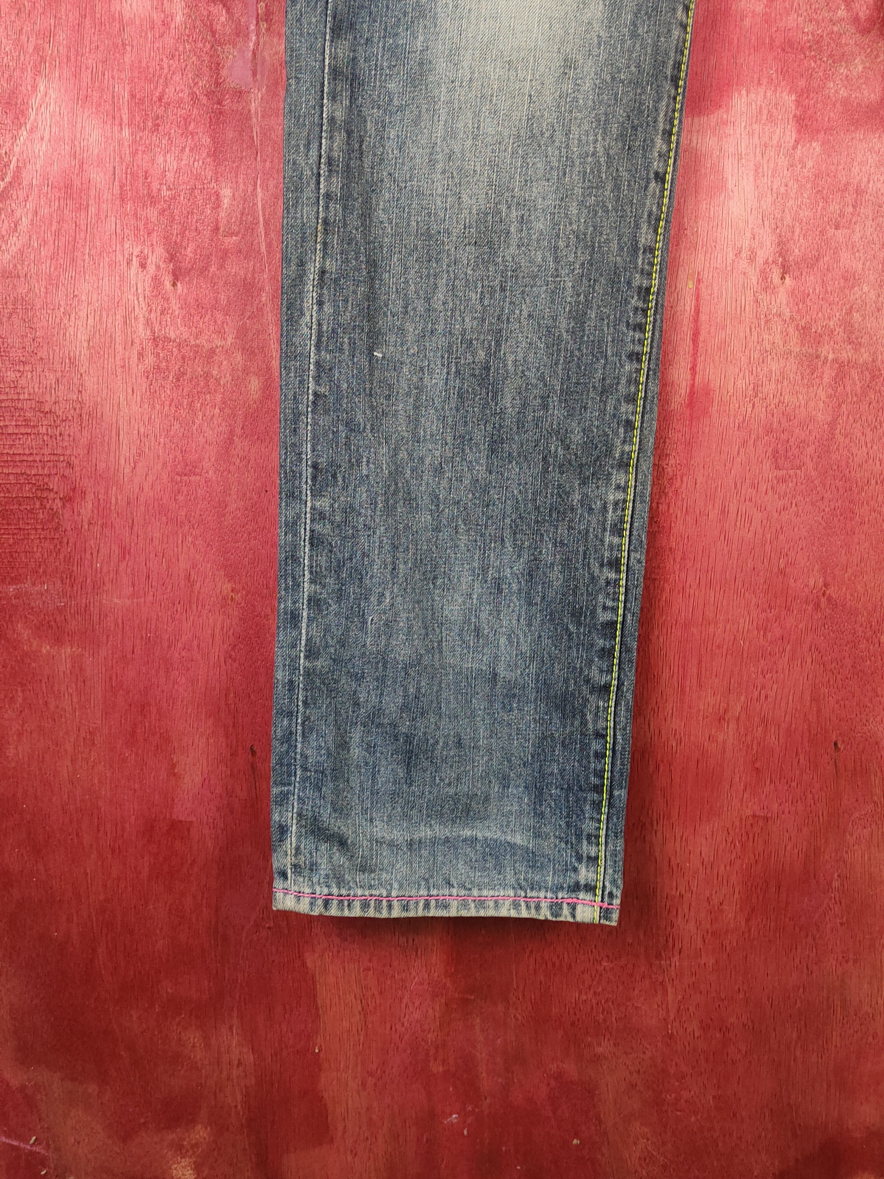 Japanese Brand Memory Special Dark Blue Faded Multipocket Denim #S1617 Size 31" - 5 Thumbnail