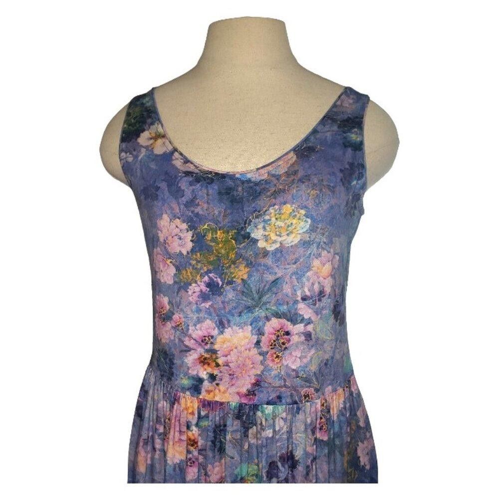 Designer CT1573 Peruvian Connection Floral Tank Maxi Dress M Size M / US 6-8 / IT 42-44 - 3 Thumbnail