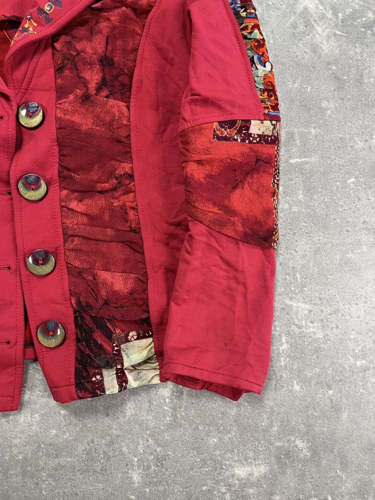 Japanese Brand Save The Queen Y2K Printed Punk 3D Stones Blazer Jacket L XL Size XL / US 12-14 / IT 48-50 - 5 Thumbnail