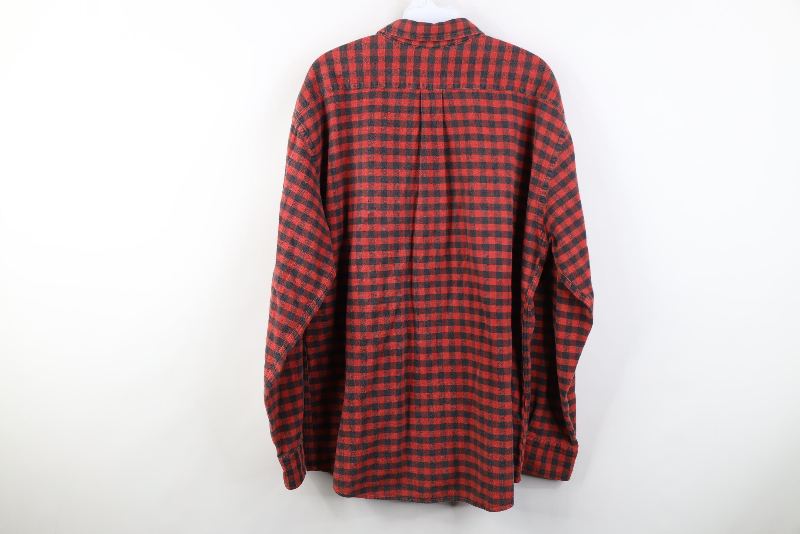 Lands' End Vintage 90s Lands End Collared Button Down Shirt Plaid Size US L / EU 52-54 / 3 - 9 Thumbnail
