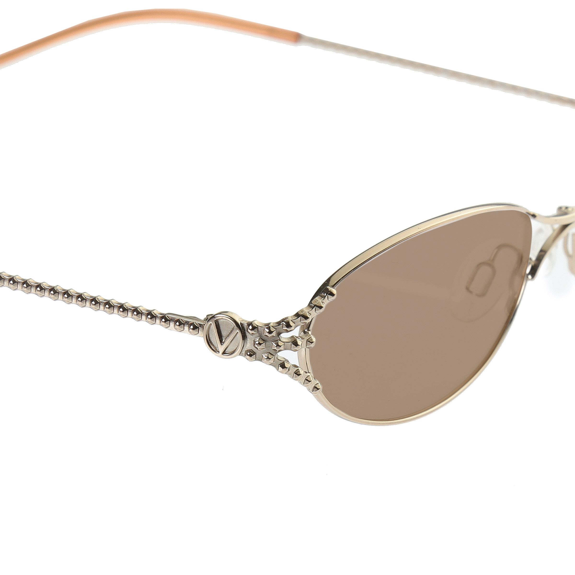 Valentino Valentino '90s Rough Frames Val 5353 Sunglasses Brown Size ONE SIZE - 2 Thumbnail