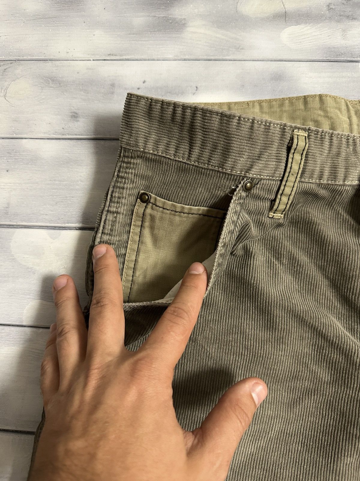 G-Star Rare Vintage Jeans G-Star Raw Corduroy Pants Avant-Garde Y2K Size US 31 - 9 Thumbnail