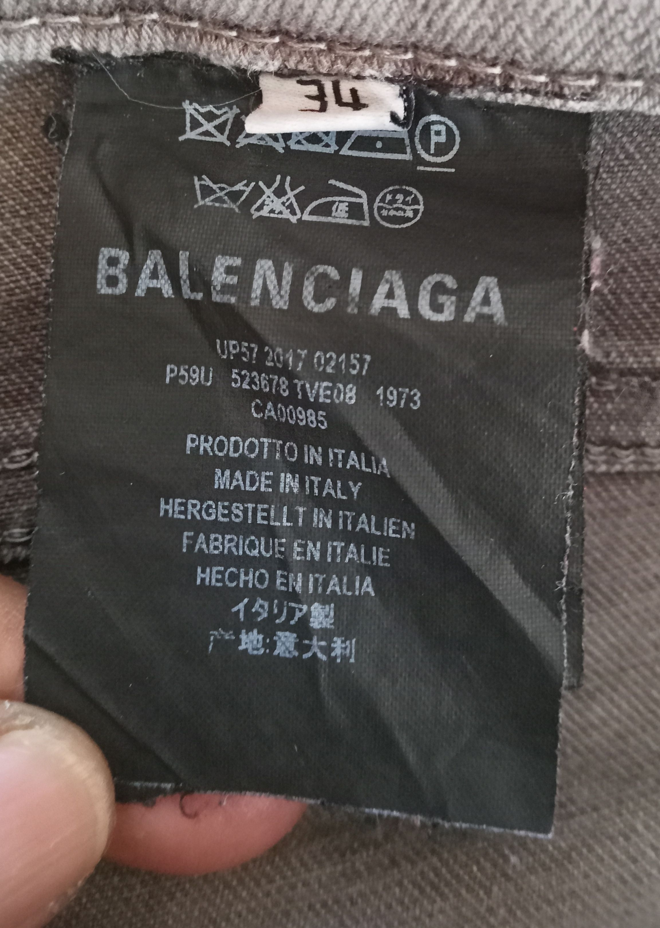 Balenciaga Balenciaga Slim Fit Jeans Size 29" - 4 Thumbnail