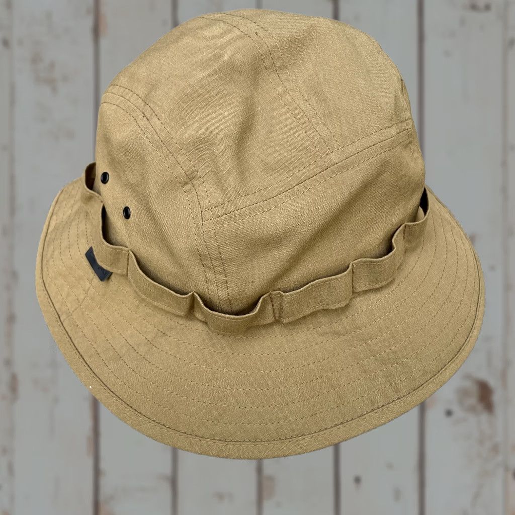 Snow Peak VINTAGE Snow Peak Aramid Takibi Japan Fabric Bucket Hat Brown NWT Sample Mens One Size Brown Bucket Hat Size ONE SIZE - 1 Thumbnail