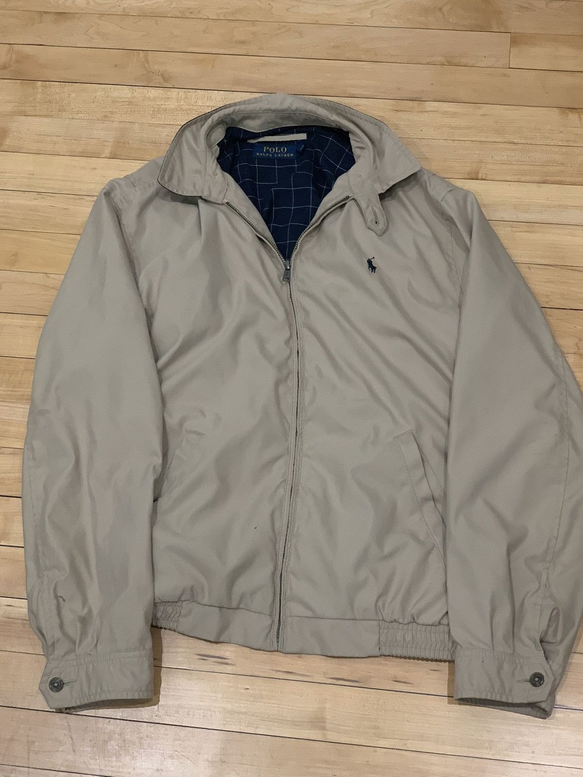 image of Polo Ralph Laurent Zip Up in Tan, Men's (Size Medium)