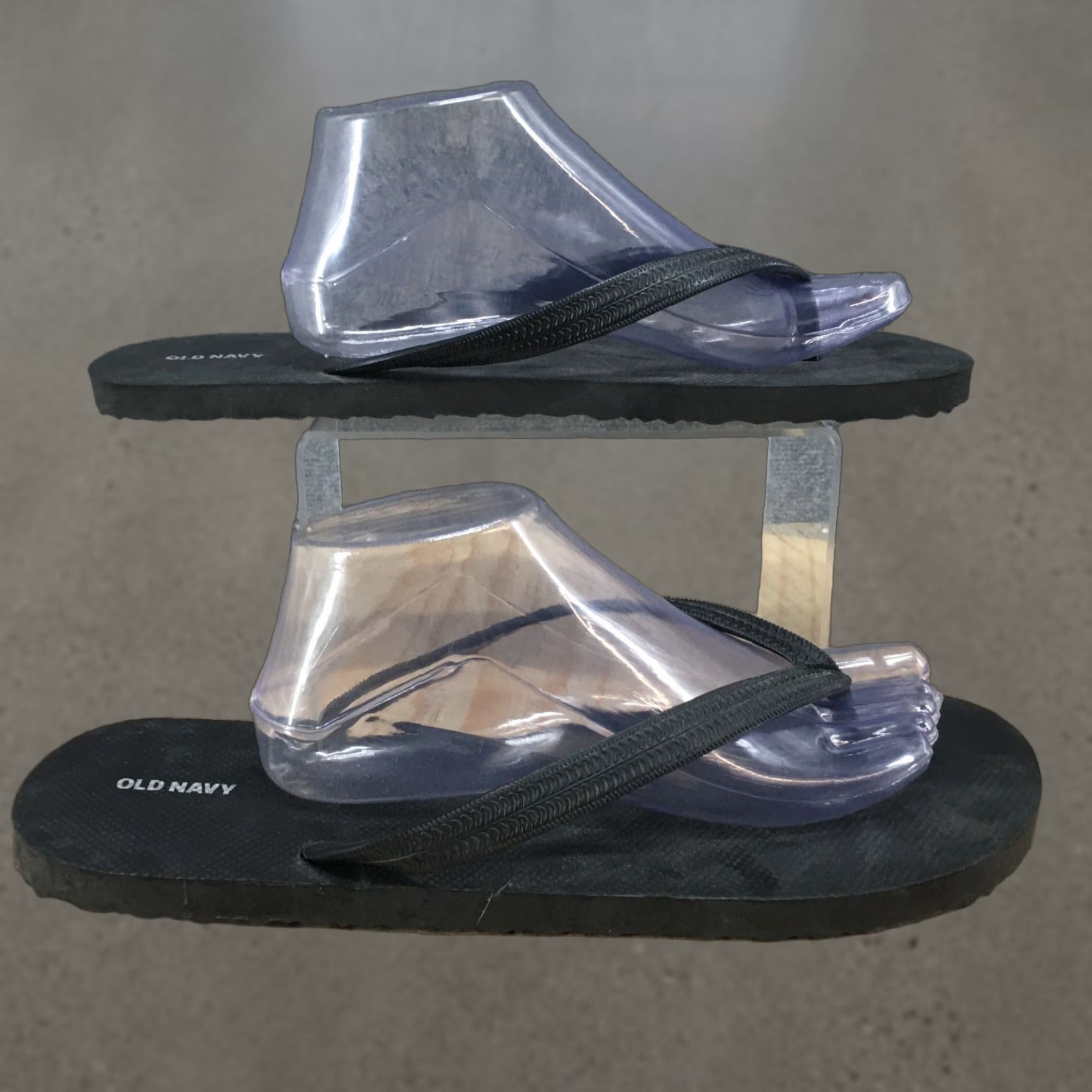 Old Navy Old Navy Sandals Womens 12-13 Flip Flop Black Toe-Post Comfort Casual Low Top Size XL / US 12-14 / IT 48-50 - 1 Thumbnail