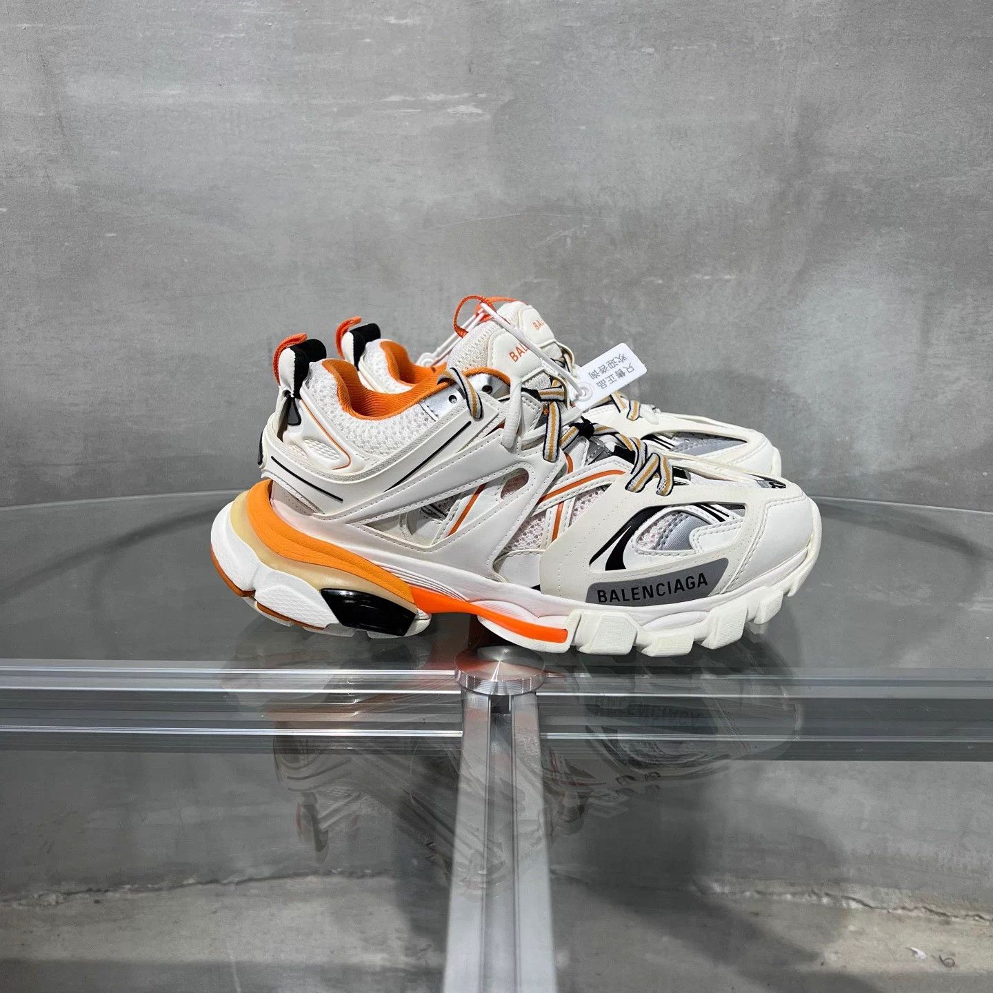 Balenciaga BLCG White Orange Dad Shoe 37 EU Size US 6 / IT 36 - 4 Thumbnail