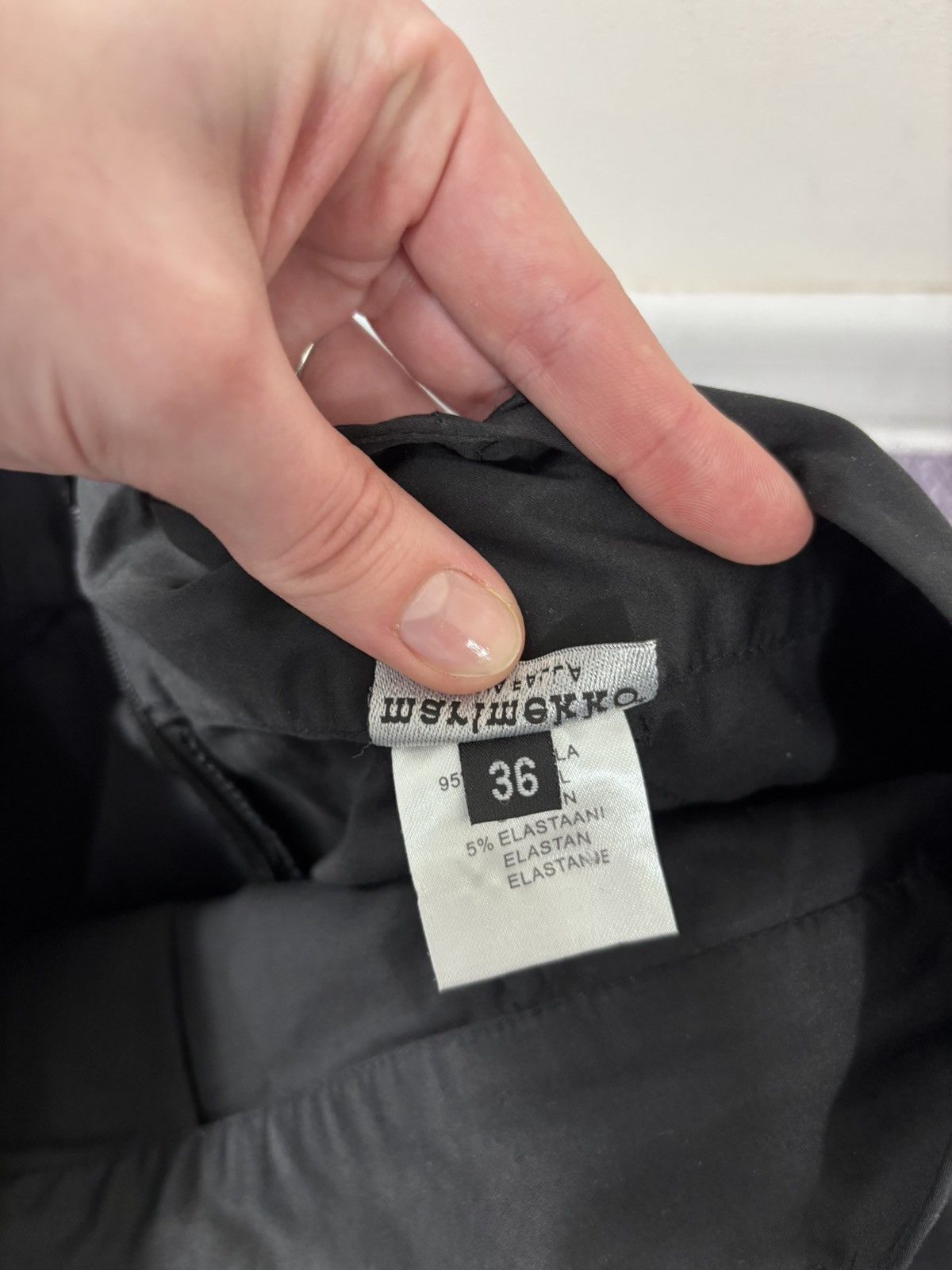 Marimekko Marimekko Ritva Falla Women’s Black A-Line Mini Skirt Size 26" / US 2 / IT 38 - 8 Thumbnail