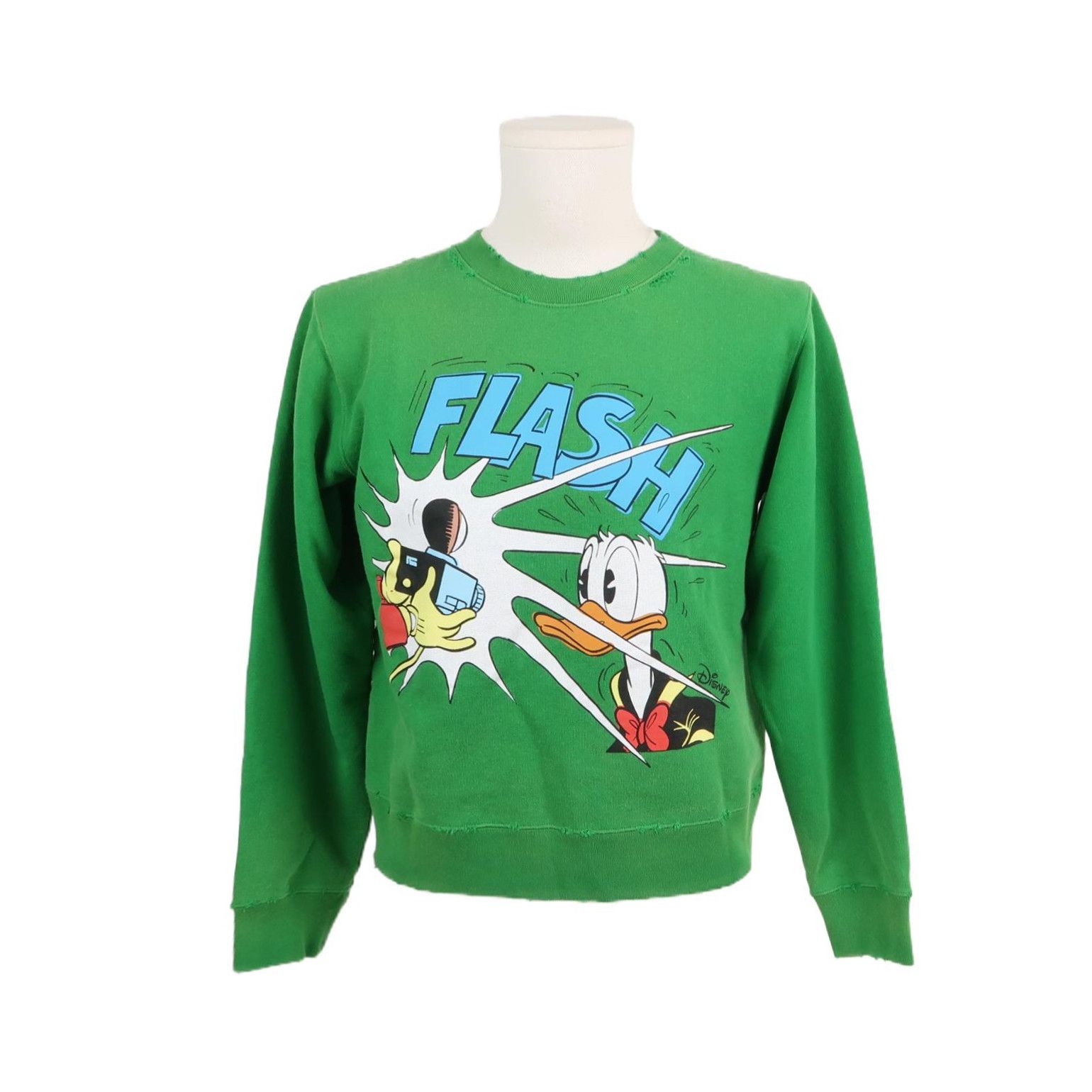 Gucci Gucci x Disney Donald Duck Print Green Sweatshirt XS Size US XS / EU 42 / 0 - 1 Thumbnail