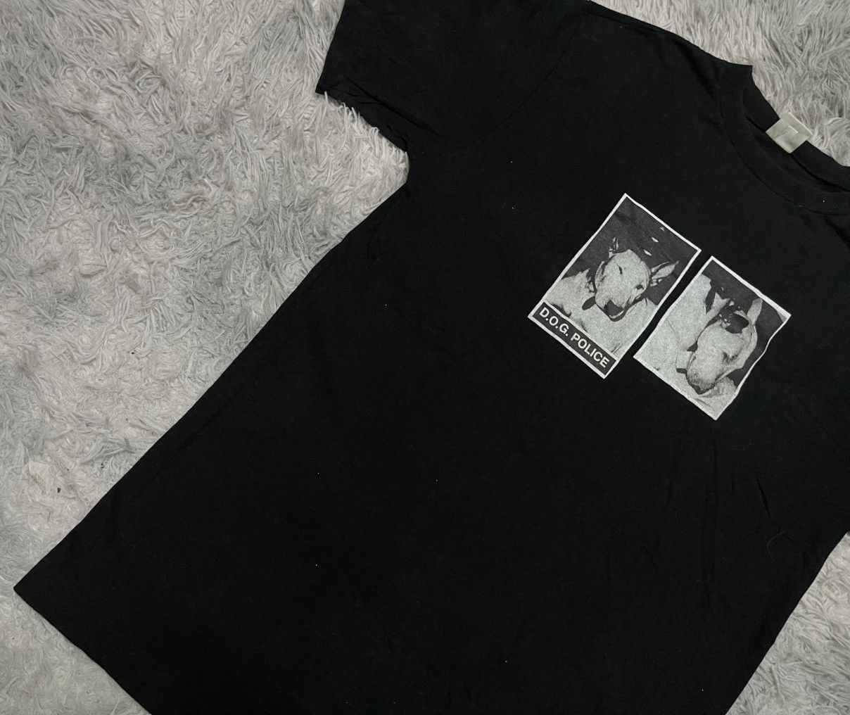 Benetton 90s UNITED COLOUR BENETTON D.O.G POLICE TSHIRT SINGLE STITCH Size US M / EU 48-50 / 2 - 4 Thumbnail