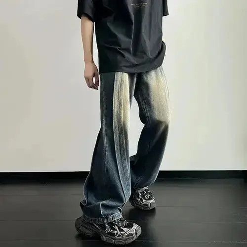 VIBE Wide Leg Jeans Baggy Y2k Washed Size US 30 / EU 46 - 7 Thumbnail