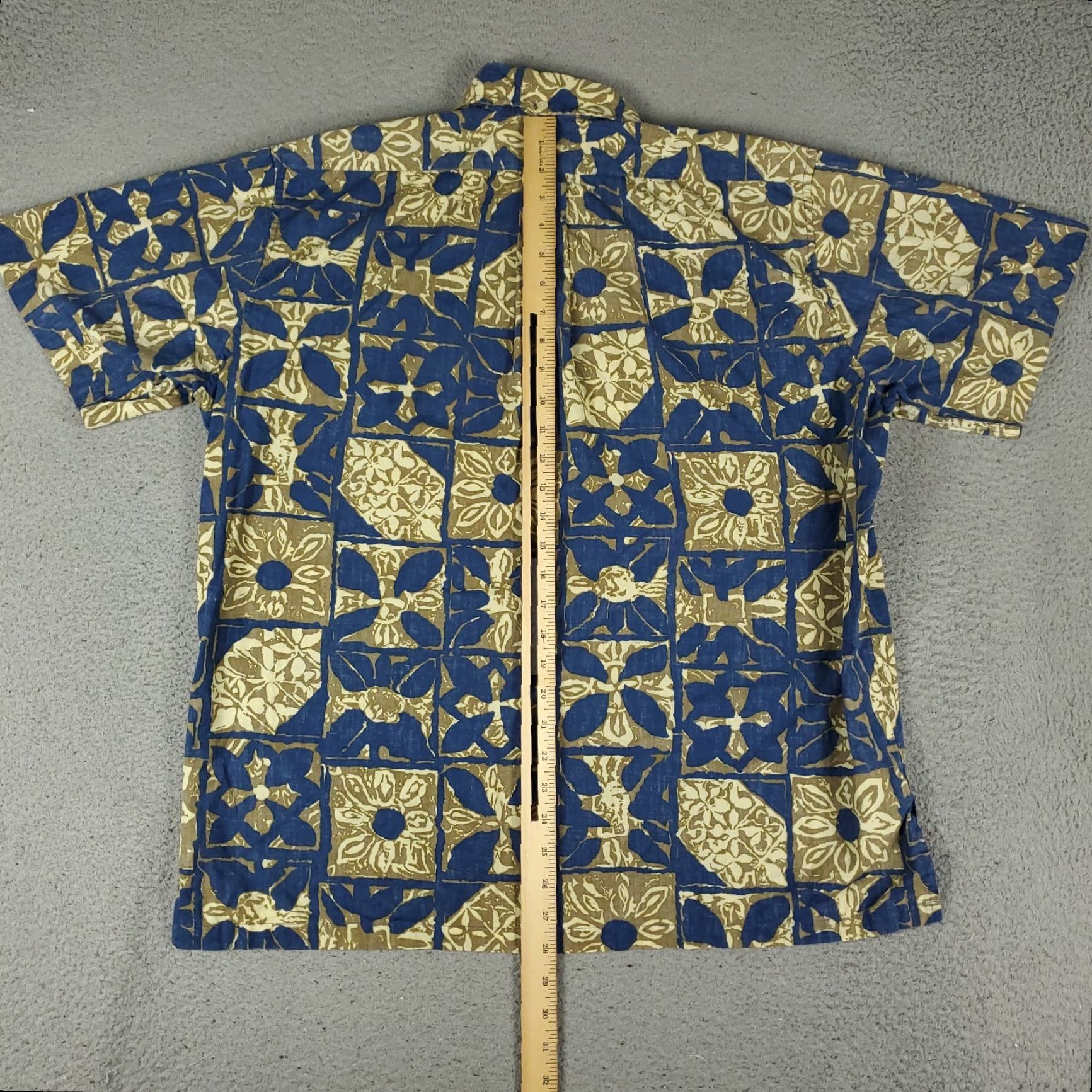 Reyn Spooner VINTAGE Reyn Spooner Hawaiian Shirt Mens Large Short Sleeve Button-Up Blue Tropical Beach 90s Mens Size US L / EU 52-54 / 3 - 4 Thumbnail