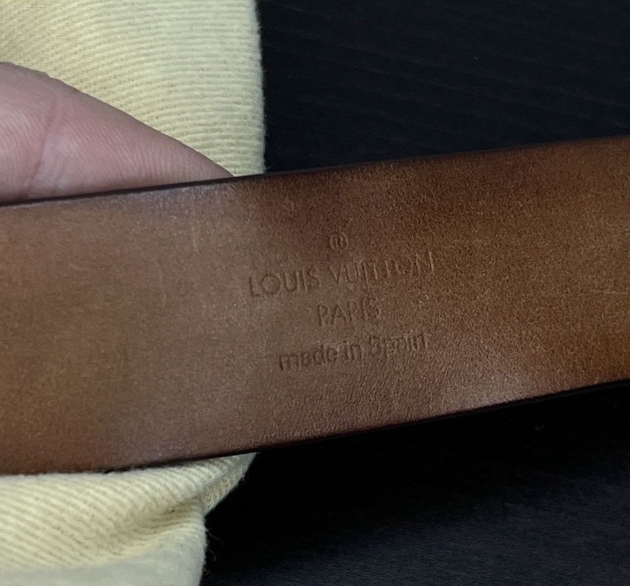 Louis Vuitton Louis Vuitton logo belt Size 36 - 9 Thumbnail