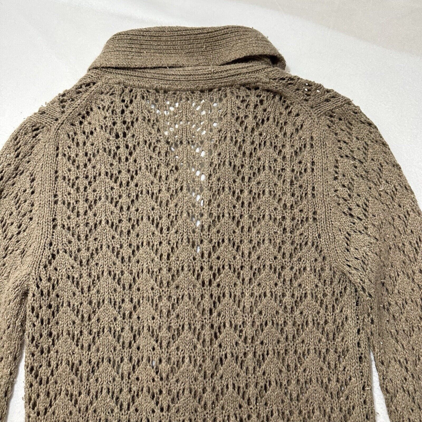 Old Navy Old Navy Large Lambs Wool Angora Cardigan Sweater Knit Beige Size L / US 10 / IT 46 - 12 Thumbnail