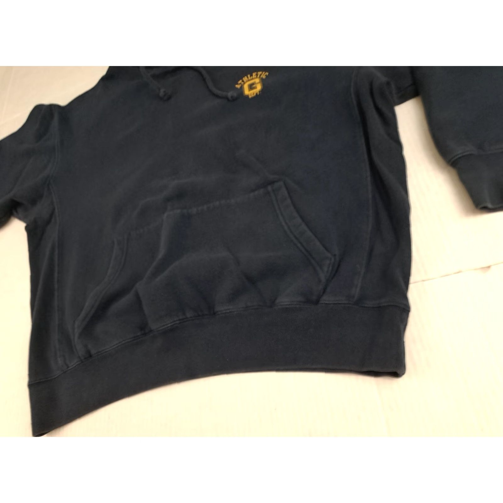 Gap VINTAGE Gap Athletic Navy Reverse Weave Medium Pullover Hooded Sweatshirt Size US M / EU 48-50 / 2 - 5 Thumbnail