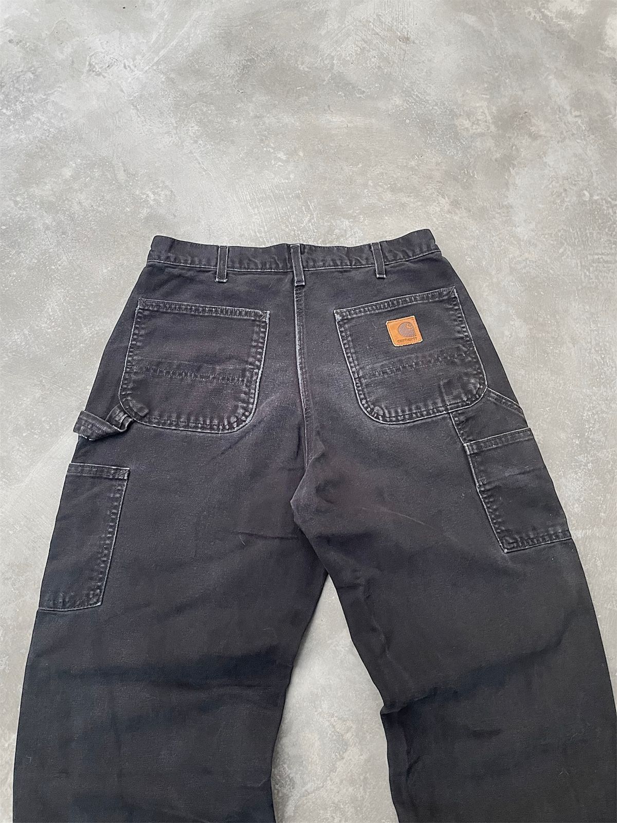 Carhartt Vintage Carhartt Carphenter Big Patch B11-BLK💣 Size US 32 / EU 48 - 4 Thumbnail