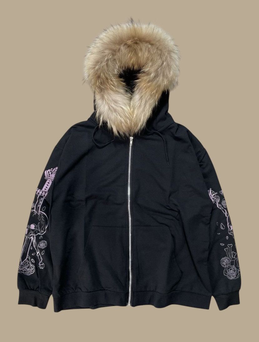 Japanese Brand Gothic Skull LGB If Six Was Nine Style Faux FurHoodie Jacket Size US M / EU 48-50 / 2 - 1 Thumbnail