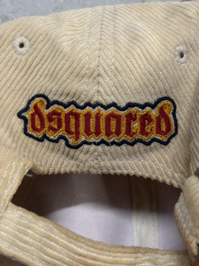 Dsquared2 FW2005 Dsquared2 Beige Corduroy Embroidered Faith Cap Size ONE SIZE - 6 Thumbnail