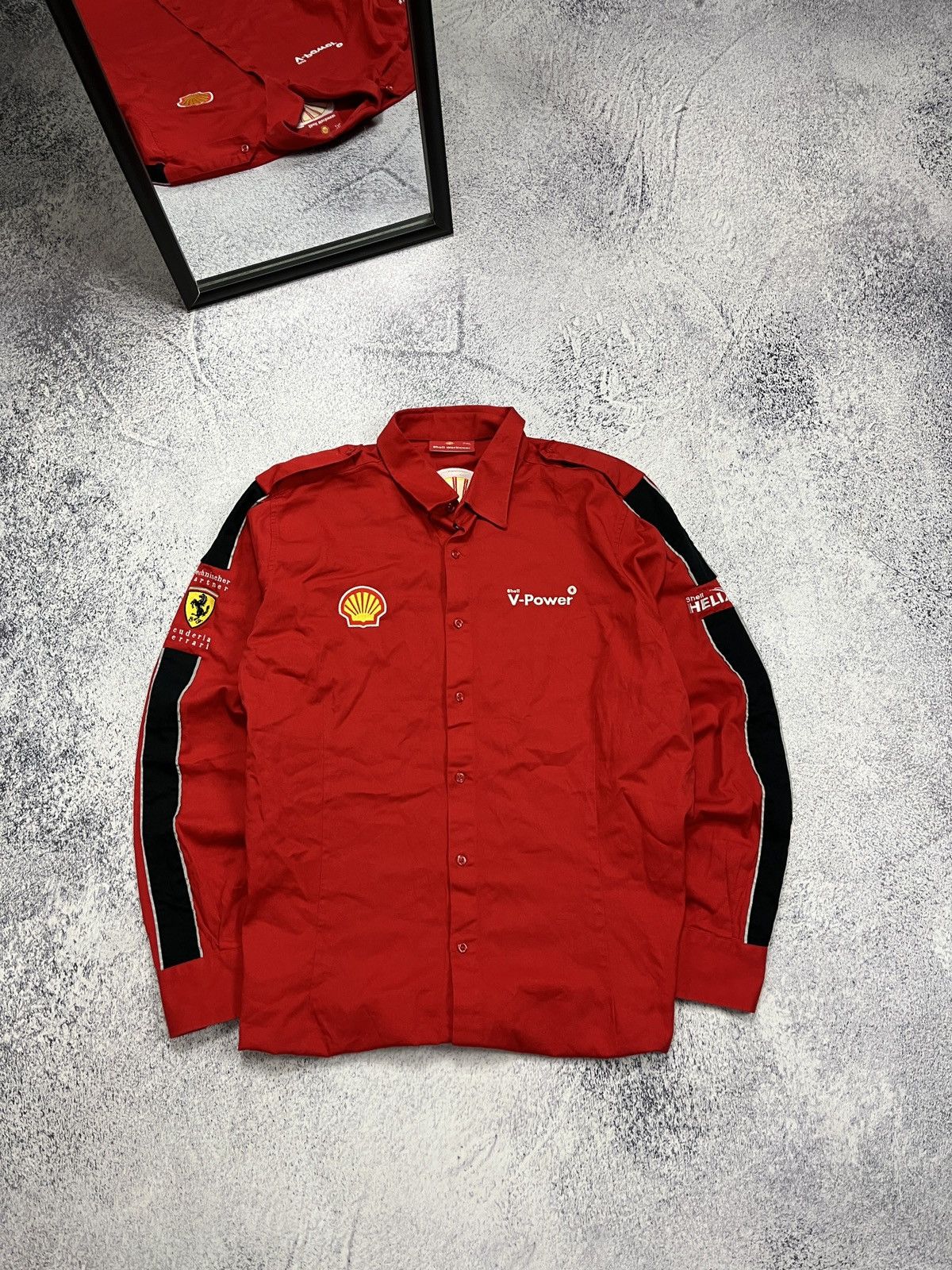 Ferrari Ferrari Scuderia F1 Shell Marlboro Racing Button Up Shirt Size US XXL / EU 58 / 5 - 1 Thumbnail