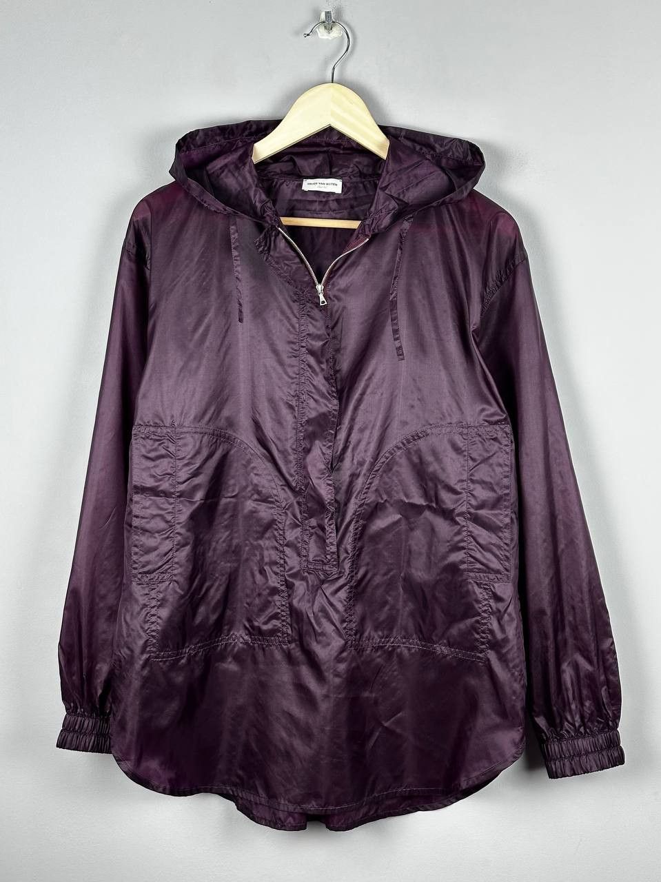 Dries Van Noten Dries Van Noten Purple Nylon Shiny Anorac Jacket Size M / US 6-8 / IT 42-44 - 2 Thumbnail