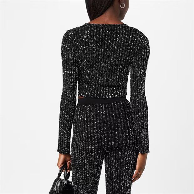Missoni o1g2r1mq1124 Cardigan in Black & Silver Size XS / US 0-2 / IT 36-38 - 5 Thumbnail