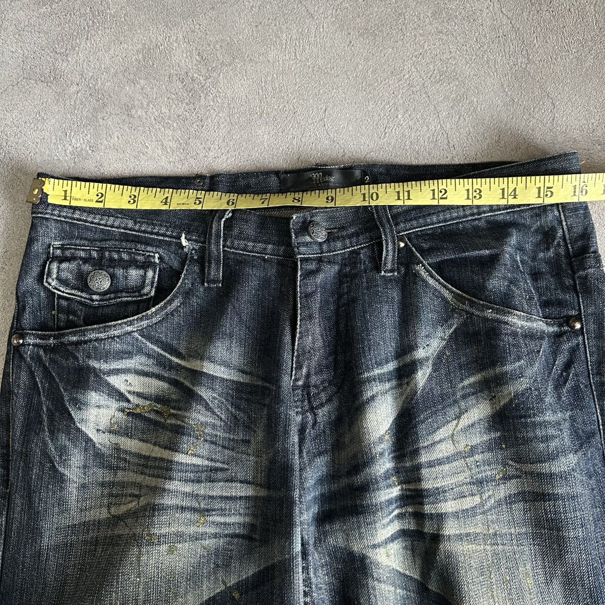 If Six Was Nine Midas Flared Punk Mudwash Jeans Size US 32 / EU 48 - 20 Thumbnail