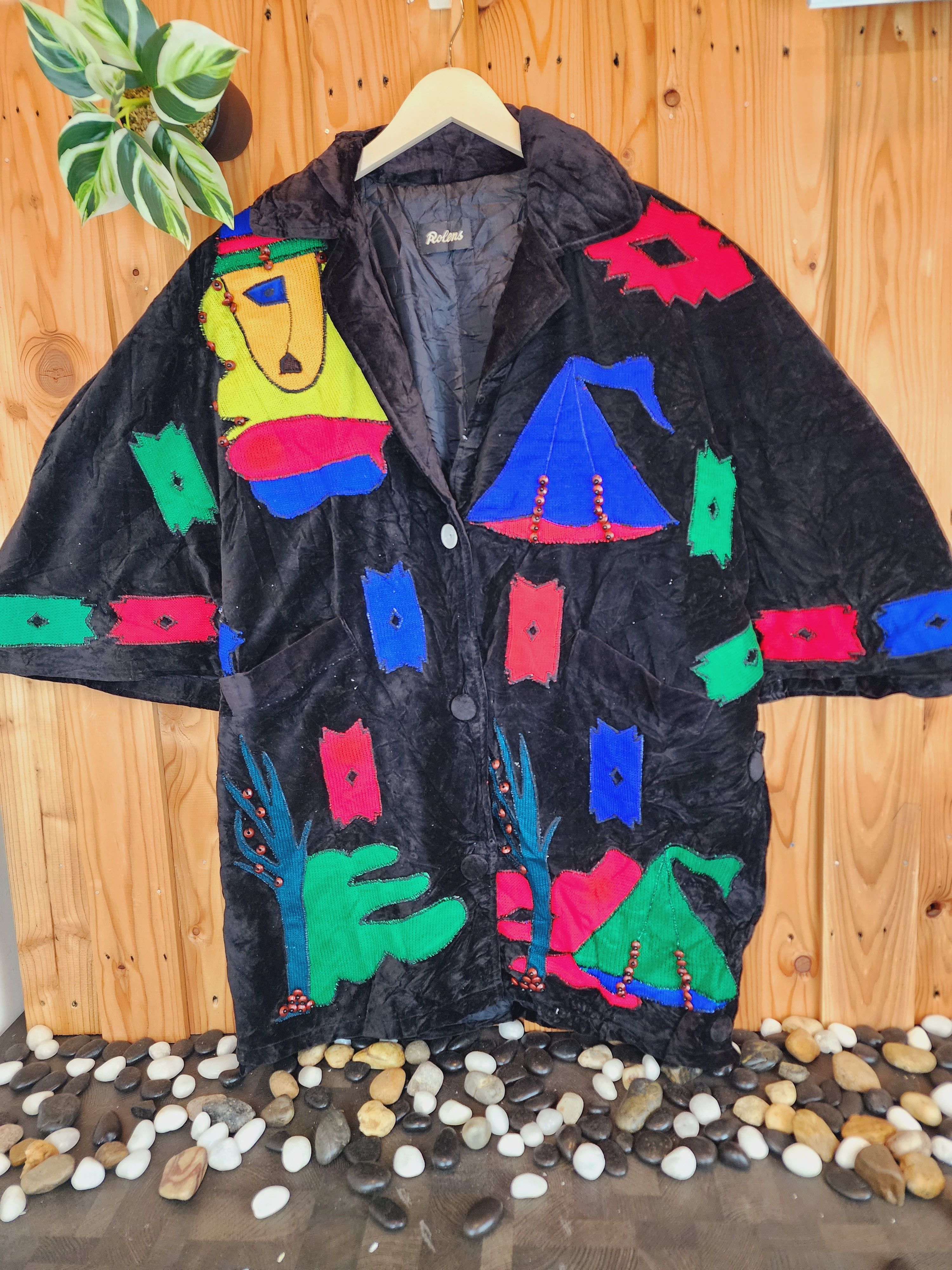 image of Rare Rolens Vest Baroque Silk Full Print Like Hermes Style, Men's (Size Medium)
