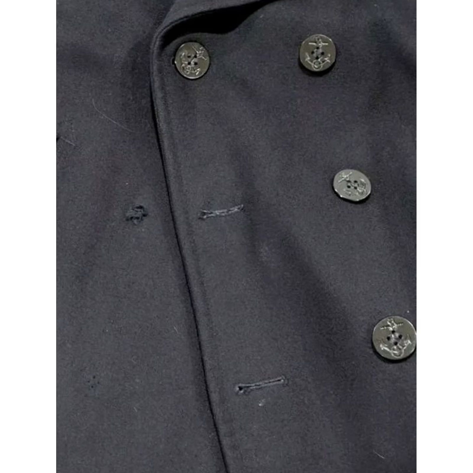 Vintage VINTAGE United States Navy Peacoat Jacket Wool Dark Blue Button Size 38R Mens Size US XXS / EU 40 - 8 Thumbnail