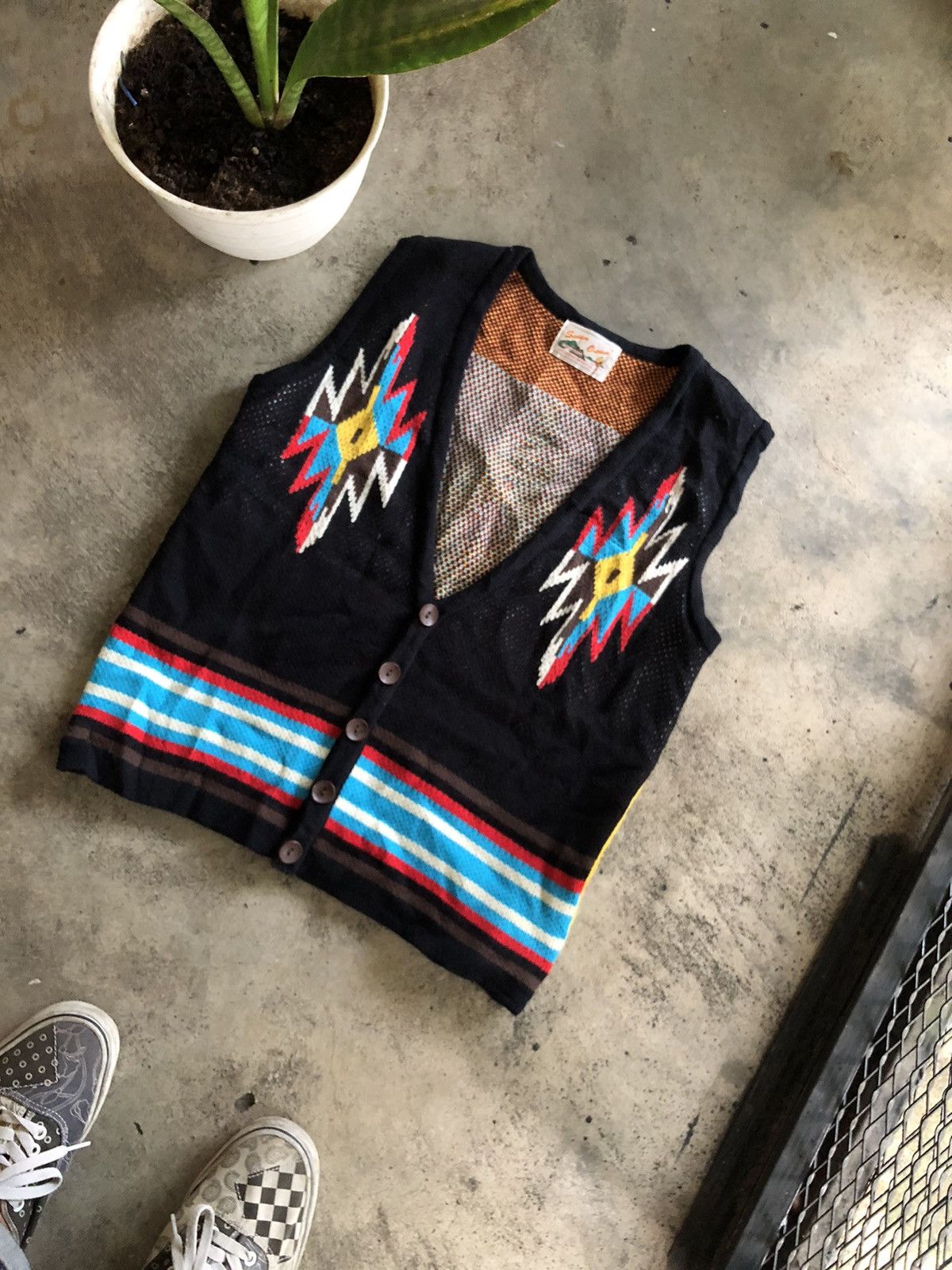 Native × Vintage VINTAGE SICKBOY NATIVE NAVAJO VEST Size US M / EU 48-50 / 2 - 1 Thumbnail