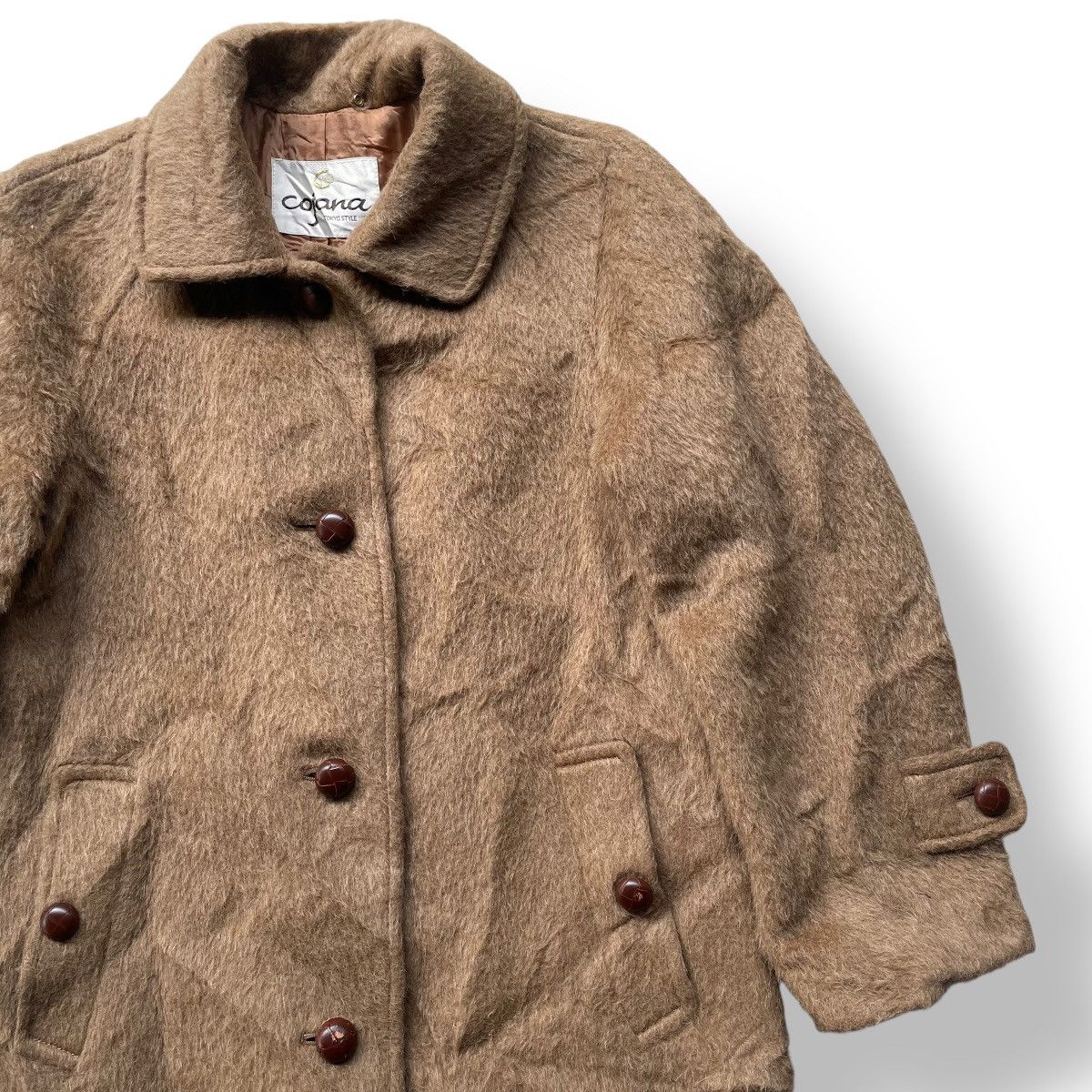 Japanese Brand Vintage Cojana Japanese Wool Alpaca Autum Winter Long Jacket Size US S / EU 44-46 / 1 - 4 Thumbnail