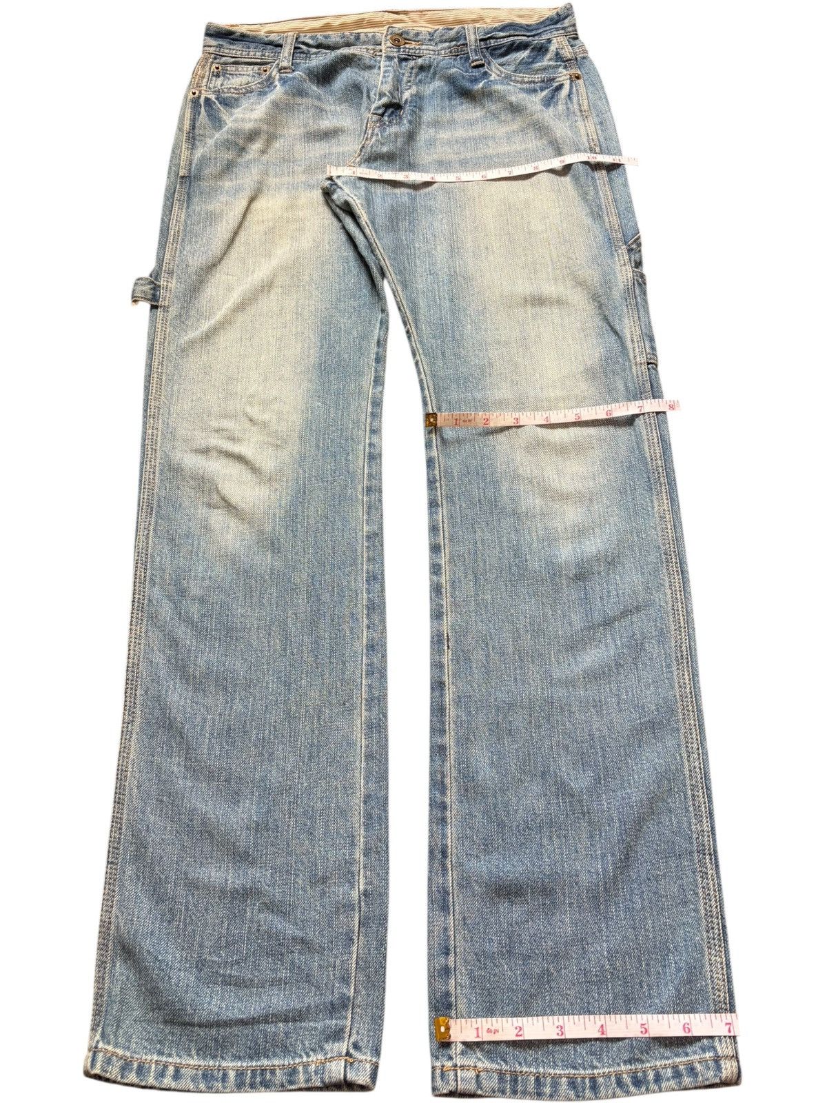 Helmut Lang Vintage Japanese Brand Mud Wash Carpenter Jeans Size 31" - 8 Thumbnail