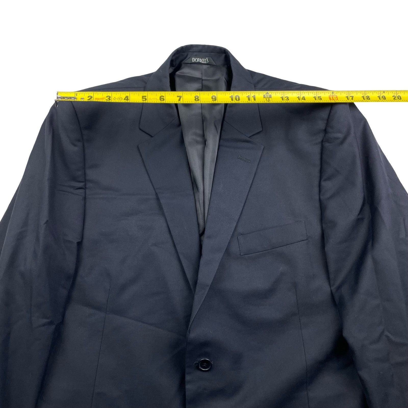 Other Dormel Men’s Bespoke Wool Blend 2-Button Suit Navy Blue • 42 Size 42R - 9 Thumbnail