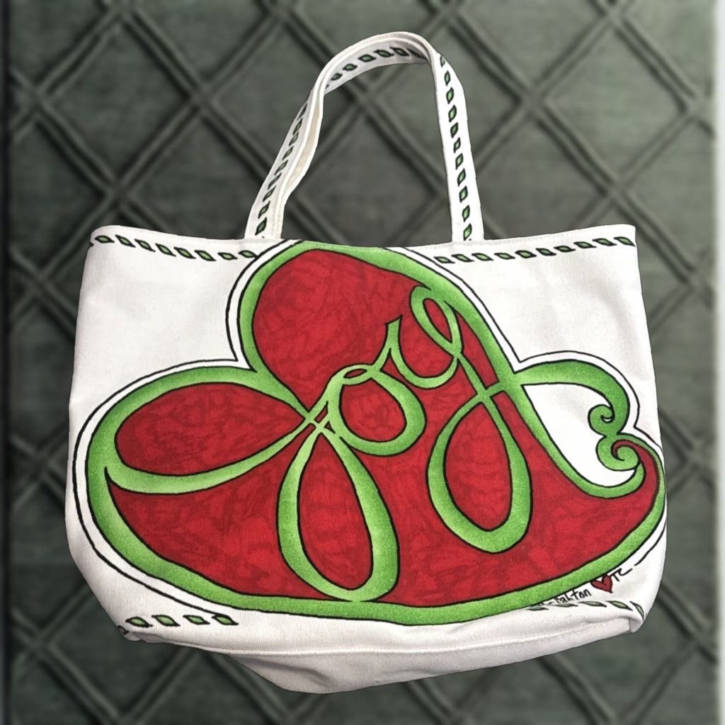 Brighton Brighton Joy Heart Dove Bird Graphic Canvas Tote Bag Women Christmas Bag Tote Size ONE SIZE - 1 Thumbnail