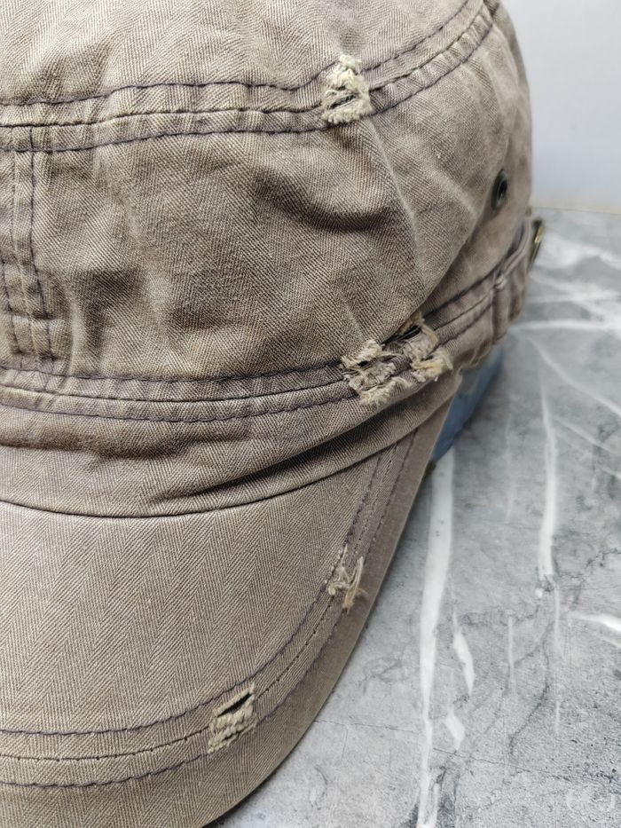 Japanese Brand Vintage Cadet Distressed Style Cap Hat Size ONE SIZE - 4 Thumbnail