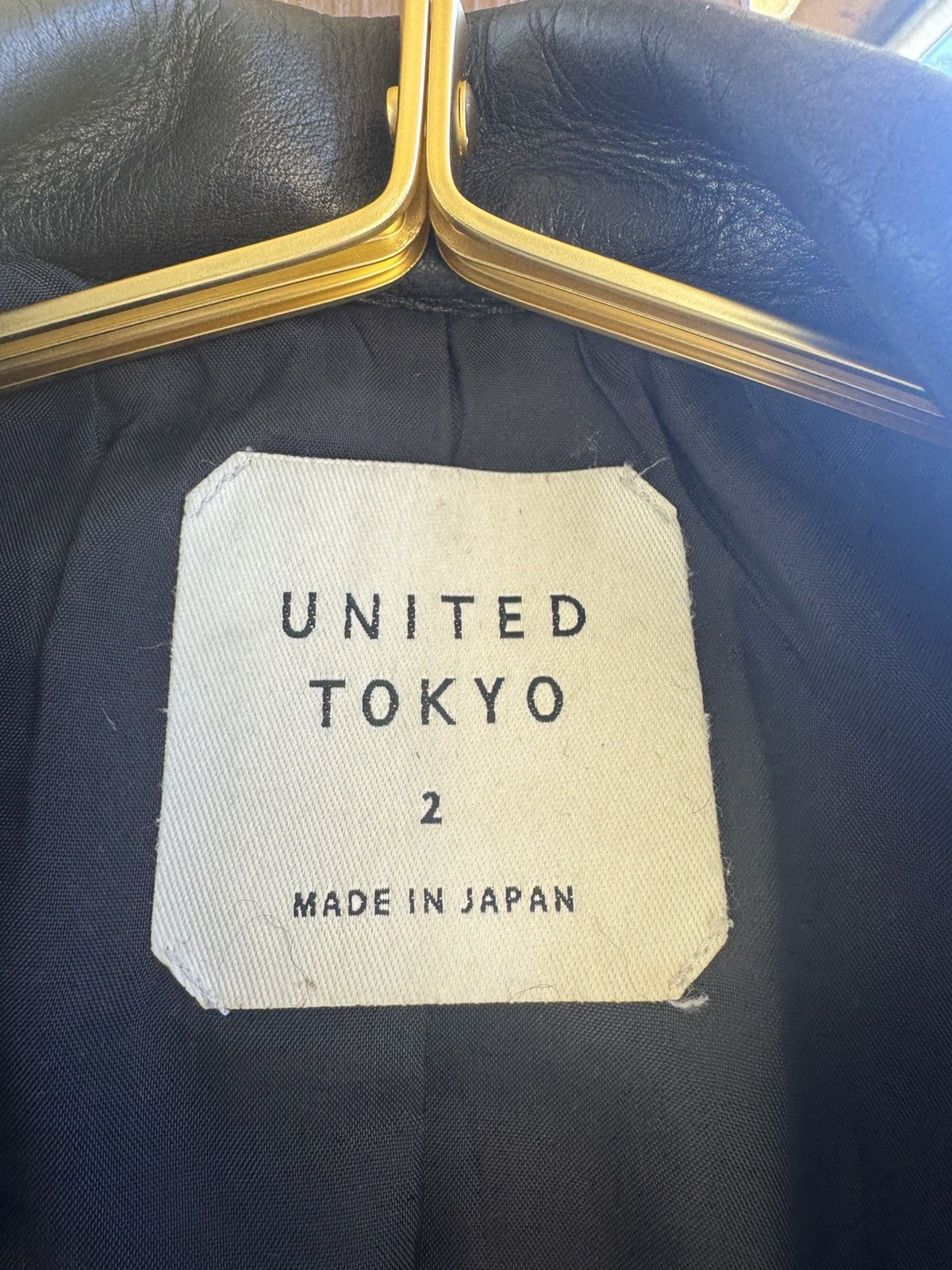 Japanese Brand United tokyo Leather jacket Size US S / EU 44-46 / 1 - 2 Thumbnail