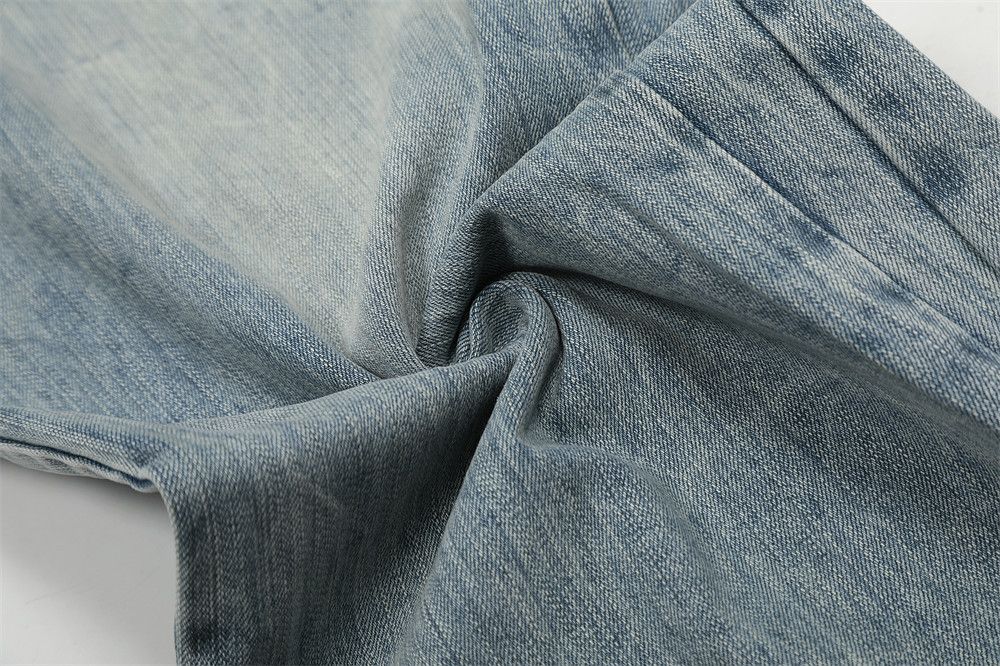 Japanese Brand Men's washed distressed casual side pleated wide-leg jeans Size US 34 / EU 50 - 5 Thumbnail