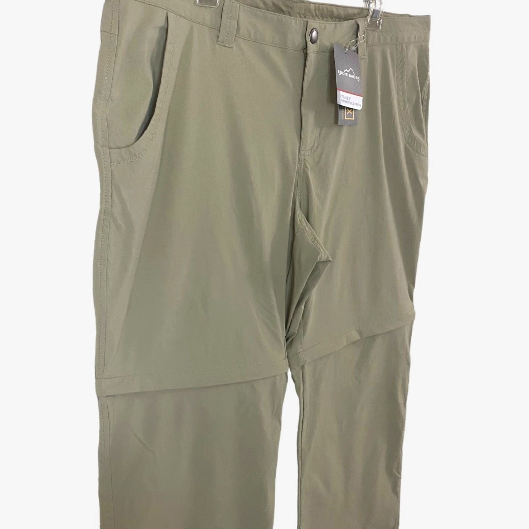 Eddie Bauer Eddie Bauer Travex Convertible Pants Womens Size 16 Tan Nylon Stretch Hiking New Size 38" / US 16 / IT 52 - 4 Thumbnail